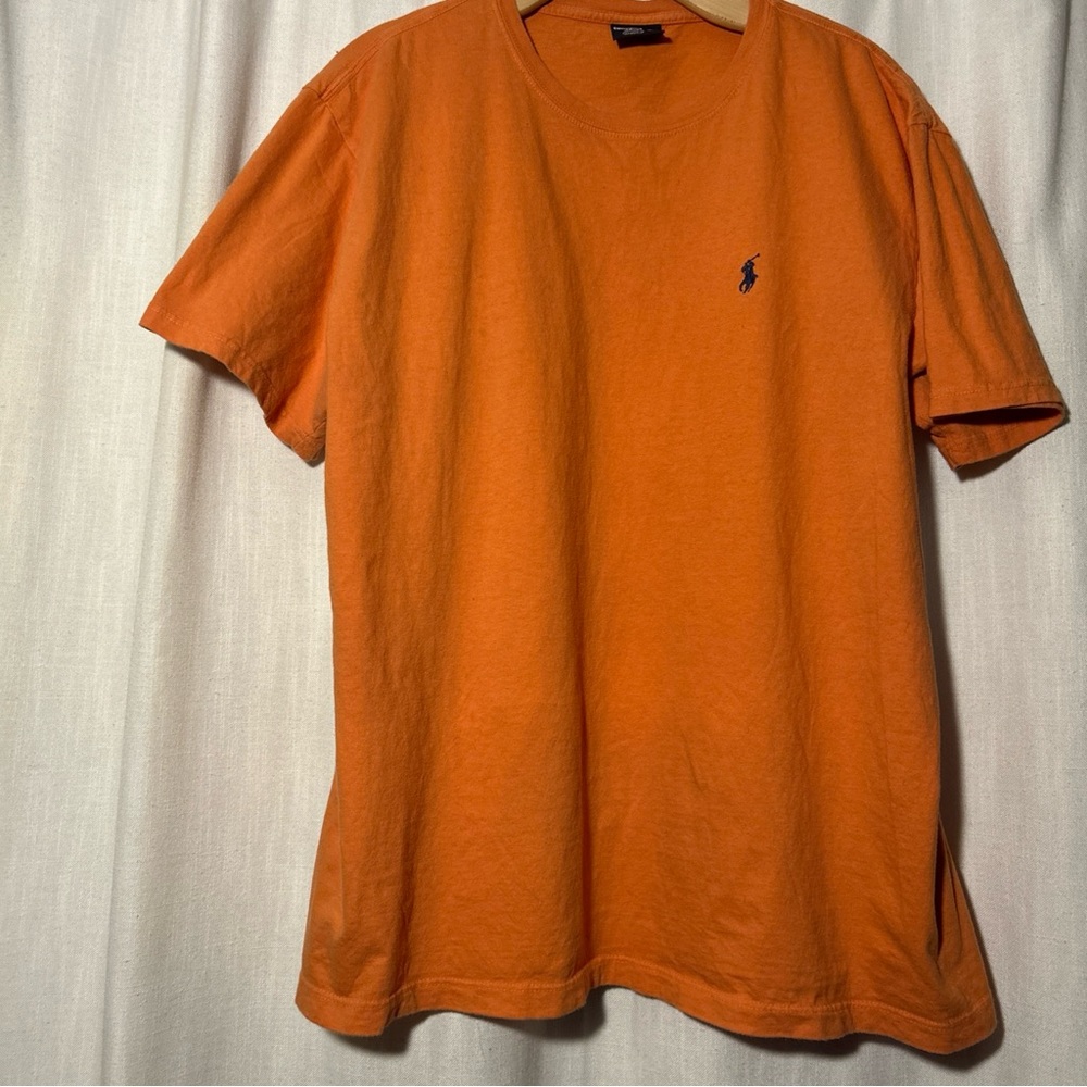 Polo by Ralph Lauren Men's Bright Orange Tee